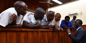 A photo of witnesses in court for the Shakahola Massacre 