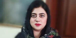 Photo of Javeria Siddique, widow of Ahmed Sharif