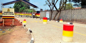 The entrance to Shauri Moyo Police Station in Pumwani 