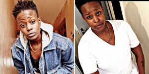 A side-by-side image of 25-year-old Sheila Lumumba. 