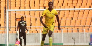 Joseph Shikokoti playing for Tusker FC during a past match in 2014.