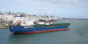 A ship arriving at the Port of Mombasa on Monday April 17, 2023