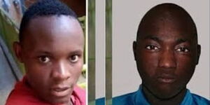 A collage of teacher Cedric Shivonje (left) and London stowaway Paul Manyasi (right)