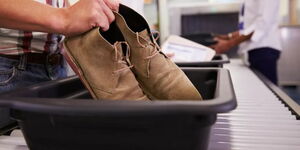 shoes off airport