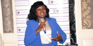 National Assembly Deputy Speaker Gladys Shollei during a meeting for the Multi-Agency Working Group on the Two-Thirds Gender Rule on June 15, 2023.