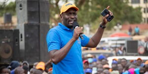 Nairobi Senator Edwin Sifuna during a past campaign rally.