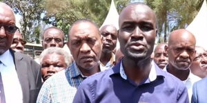A screen grab of Bomet Senator Hilary Sigei speaking to the press on Tuesday, May 9, 2023.