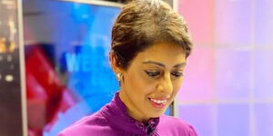 NTV anchor Smriti Vidyarthi at the studio 