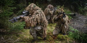 A photo of KDF elite snipers in action.