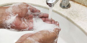 soap and water