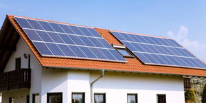 Photo of Solar Panels in a roof