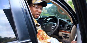 Nairobi Governor Mike Sonko drives out of the Ethics and Anti-Corruption Commission headquarters in Nairobi on September 3, 2019.