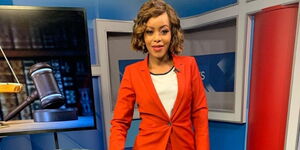 KTN new anchor Sophia Wanuna poses for a photo in studio