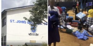 St. John’s Girls Secondary School in Kaloleni, Kilifi County closed after fire burns down dormitory on January 31, 2024 