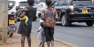Street children living in Nairobi.