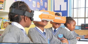 Learners from Diamond Junior School in Nairobi 