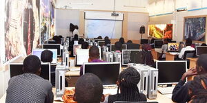 Students from Multimedia University in an ICT class 