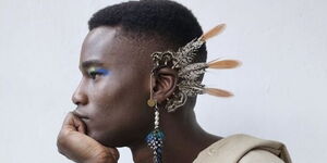 A composition curated by Kenyan fashion designer, Sunny Dolat.