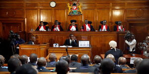 Supreme Court Judges during a past court hearing