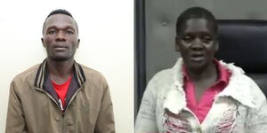 Suspected serial killer Collins Jomaisi (left) and his mother-in-law.
