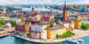 An undated photo of a beautiful city in Sweden.