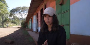 Taiwanese traveller Gigi who volunteers as a teacher in Oloitokitok