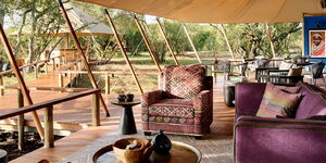 One of the luxury tents inside the Sanctuary Tambarare, at Ol Pejeta Conservancy, Nanyuki County