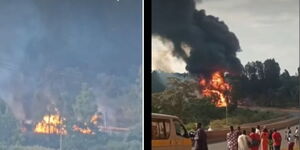 tanker explodes nairobi nyeri highway