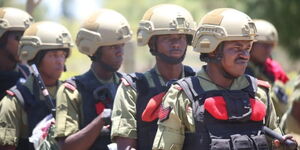 Tanzanian police during a past operation, before the general elections in October 2025.