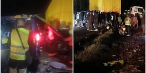 Accident along the Kericho Nyamira road at Tombe Bw'arani area on Saturday, December 14.