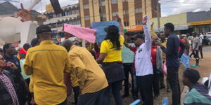 Teachers in Embu County take to streets as they demonstrate on August 26, 2024