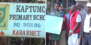 Teachers and parents at Kaptumo Primary School in Baringo stage protests on January 31, 2024