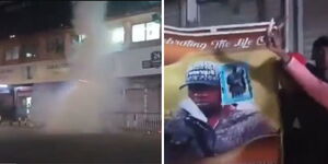 Vigil teargassed