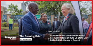 President William Ruto and US Ambassador Meg Whitman.