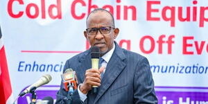 The Health Cabinet Secretary Aden Duale, speaking during a press conference on May 14, 2025