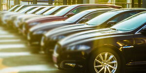 A file image of parked Luxury cars 