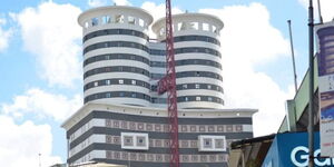 The Nation Centre building located at Kimathi Street, Nairobi's Central Business District (CBD).