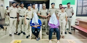 The two women arrested in the State of Goa, India.