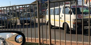 Matatu Blocking the road