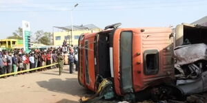 According to reports, the truck was carrying building materials from Got-Nyango in Oyugis town.