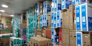 An outlet within Nairobi's Central Business District that deals in selling television sets.