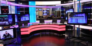 A TV studio