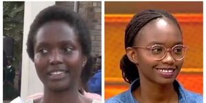 A collage of both twins, Maureen Kemunto Karina (Right) and Michelle Mochache Karina 