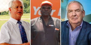 From left to right: Business moguls John Burkley, Nixon Ooko and Ed Winter.
