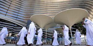 UAE residents  Sustainability pavilion at the Expo 2020 in Dubai, in October 6, 2021.