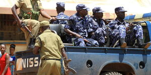 Ugandan police during a past operation in July 2015