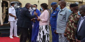 President Uhuru Kenyatta at the Marian Shrine of Our Lady of Protection for a fundraising on Friday, June 25.