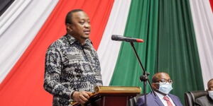 President Uhuru Kenyatta addressing National Government Administration Officers at KICC on July 2, 2020.