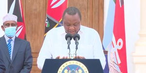President Uhuru Kenyatta address on March 12, 2021.