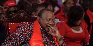 Former President Uhuru Kenyatta attending the Jubilee party's National Delegates' Conference on Friday, September 26, 2025.
